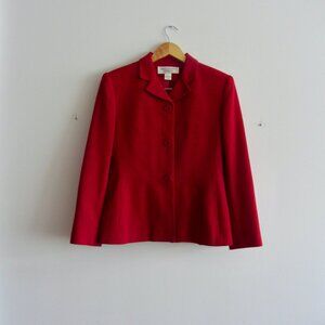 Jones New York red wool blazer 🔥